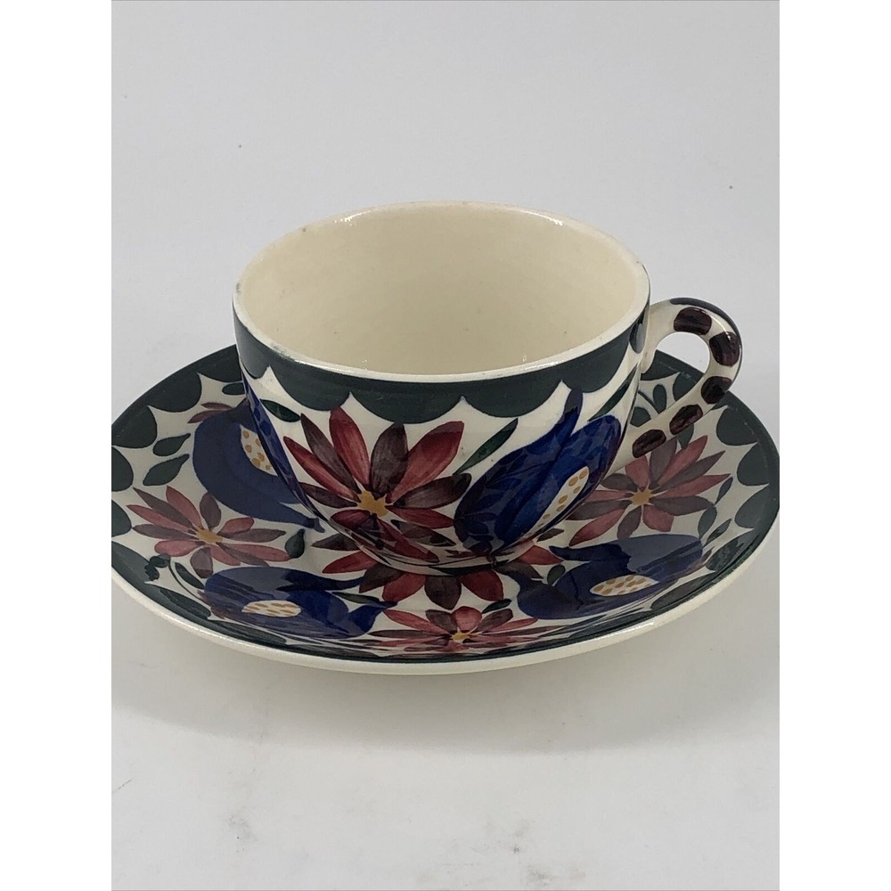 Teacup‎ And Saucer Set Persian Ware Made In Germany Numbered Vintage Beautiful